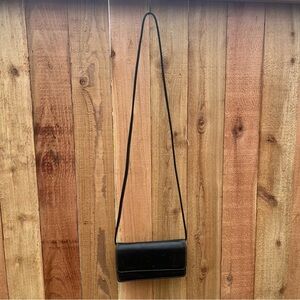 Fossil Black Leather Crossbody Bag